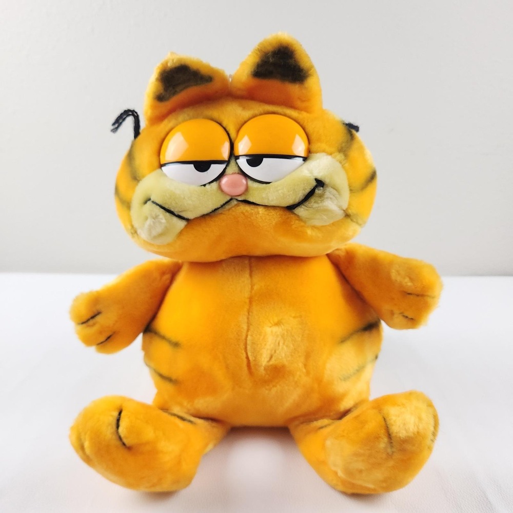 Vintage 1981 Fun Farm Garfield 15" Plush Stuffed Animal Cat BIG